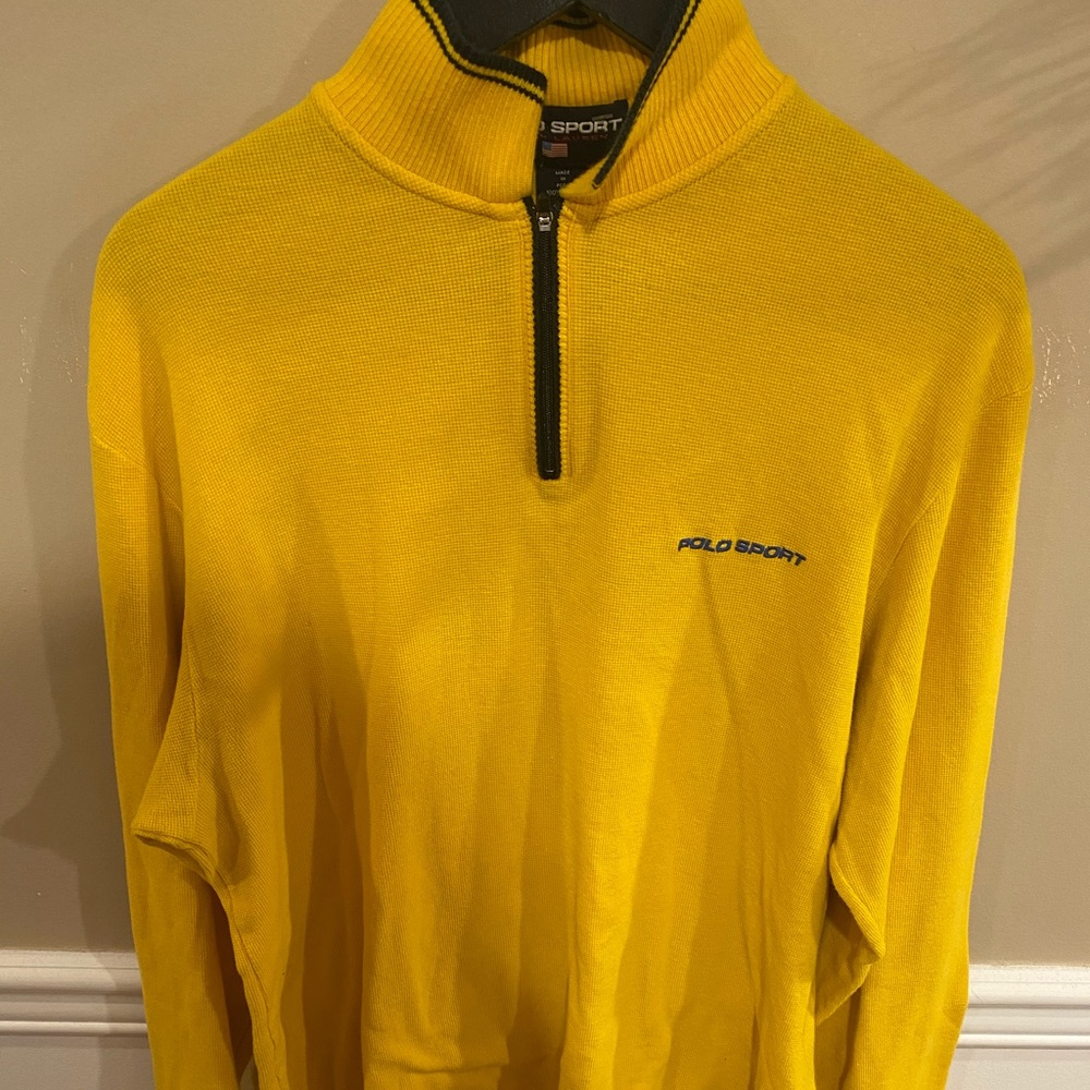 Polo sport jacket yellow medium ralph lauren